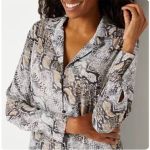 Worthington Animal Print Blouse